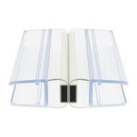 Duschdichtung DD035 | transparent | 180 Grad | Länge 2010 mm | mit Magnet