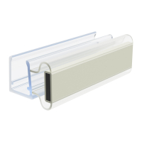 Duschdichtung DD037 | transparent | Länge 2010 mm | mit Magnet