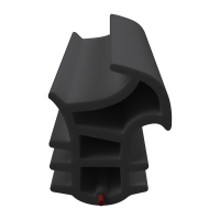 3D Modell der Stahlzargendichtung SZ309 in schwarz...