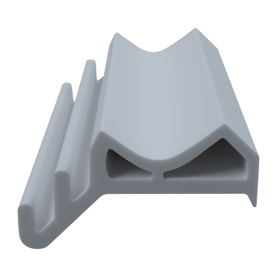 3D Modell der Stahlzargendichtung SZ311 in grau für seitliche Nuten zum Tüblatt.