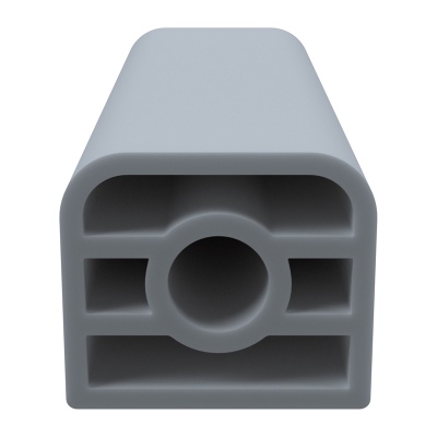 3D Modell der Stahlzargendichtung SZ316 in grau für senkrechte Nuten zum Tüblatt.