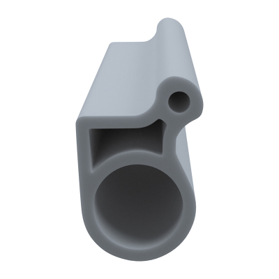 3D Modell der Stahlzargendichtung SZ323 in grau für senkrechte Nuten zum Tüblatt.
