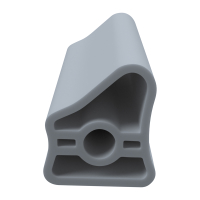 3D Modell der Stahlzargendichtung SZ326 in grau für senkrechte Nuten zum Tüblatt.