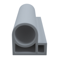 3D Modell der Stahlzargendichtung SZ329 in grau für senkrechte Nuten zum Tüblatt.