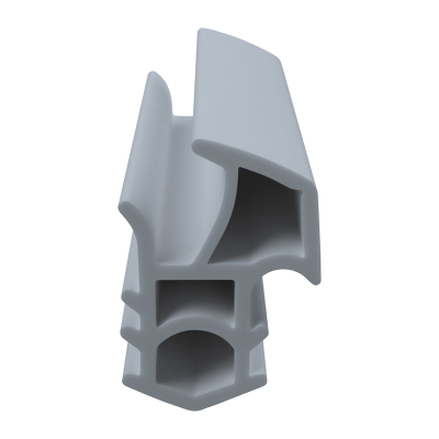 3D Modell der Stahlzargendichtung SZ335 in grau für senkrechte Nuten zum Tüblatt.
