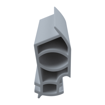 3D Modell der Stahlzargendichtung SZ337 in grau für senkrechte Nuten zum Tüblatt.