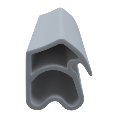 3D Modell der Stahlzargendichtung SZ350 in grau für senkrechte Nuten zum Tüblatt.