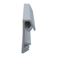 3D Modell der Flügelfalzdichtung FF110 in grau für seitliche Nuten.
