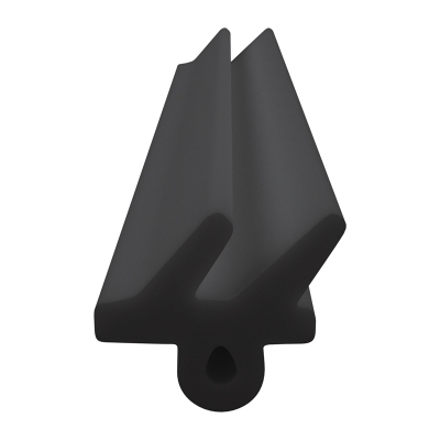 3D Modell der Lippendichtung LP495 in schwarz für Fenster.