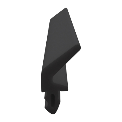 3D Modell der Lippendichtung LP510 in schwarz für Fenster.