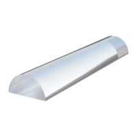 Acrylstab Halbrund DD024 | transparent | Länge 2010 mm