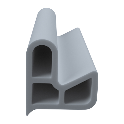 3D Modell der Stahlzargendichtung SZ378 in grau für senkrechte Nuten zum Tüblatt.