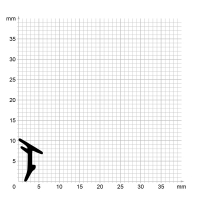 Zeichnung des Dichtungsprofils der Verglasungsdichtung VG167.